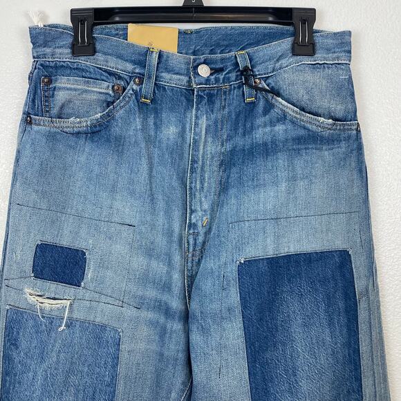 Levi's Vintage Made in Japan 100% Cotton 1950s 701 High Waist Straight Leg Jeans - Picture 5 of 11